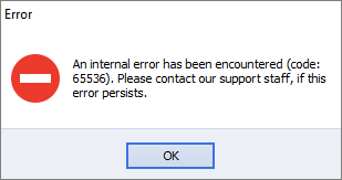 Internal Error