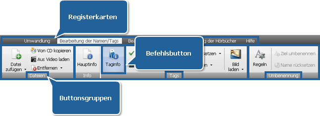 AVS Audio Converter - Registerkarte "Bearbeitung der Namen/Tags"