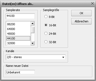 Fenster "Datei(en) öffnen als..."