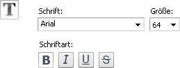 Schrifteinstellungen