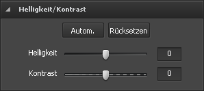 Sektion "Helligkeit/Kontrast"