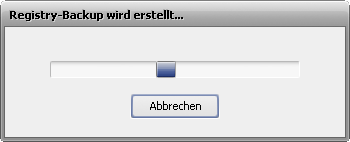 Erstellung eines Registry-Backups