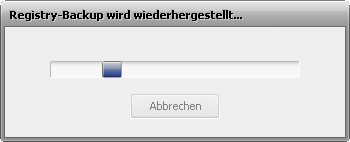 Wiederherstellung der Registry aus einem Backup