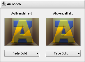 Fenster Überlagerungseigenschaften. Animation