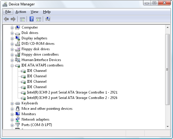 what is ide ata atapi controllers driver