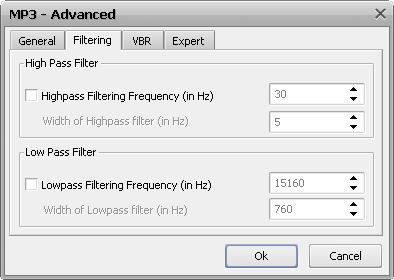 MP3 Advanced Settings