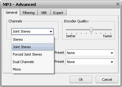 MP3 Advanced Settings