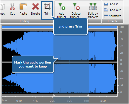 Editing Audio - Trimming