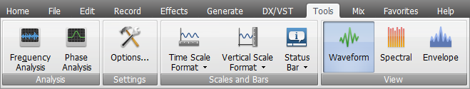 AVS Audio Editor - Tools Tab