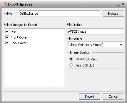 Exporting Images