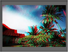 After applying the Anaglyph 3D effect