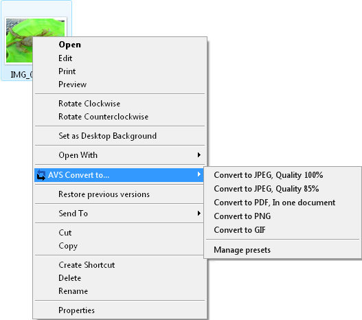 Context Menu