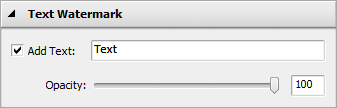 Text Watermark Properties