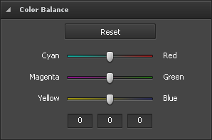 Color Balance section