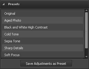 Presets section