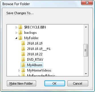 Find Folder window