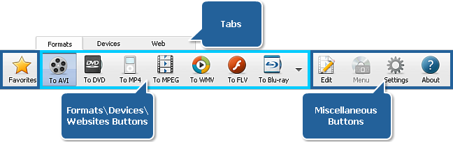 Main Toolbar