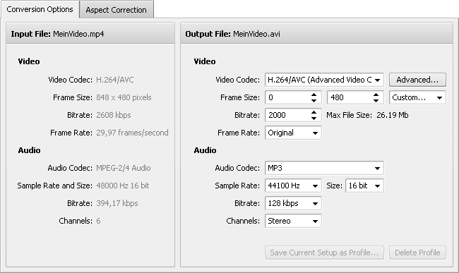 Conversion Options Tab - YouTube