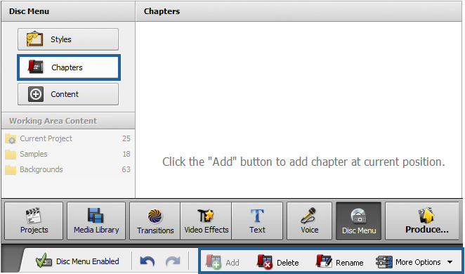 Adding Chapters