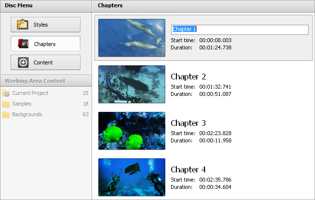 Adding Chapters