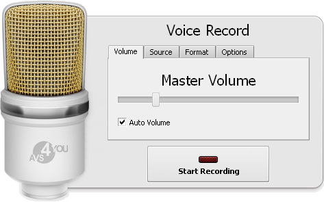 Recording Voice panel