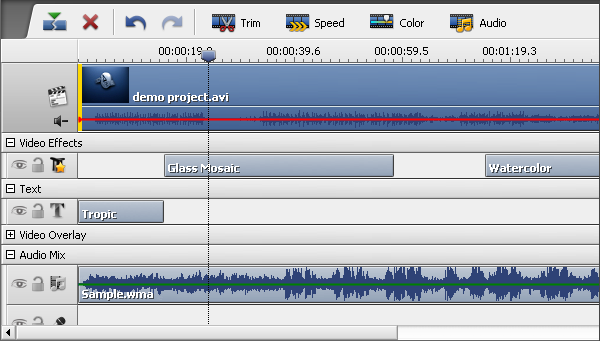 avs video remaker audio overlay