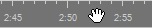 Escala de tiempo con el cursor sobre ella