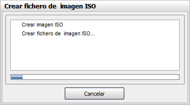 Pantalla Crear fichero de imagen ISO