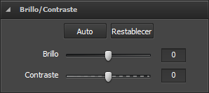 Sección Brillo/Contraste