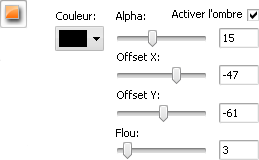 Paramètres d'ombre