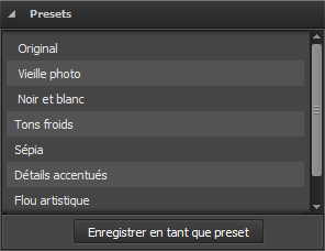 Section Presets