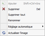 menu contextuel