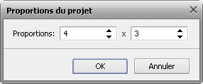fenêtre Proportions du projet