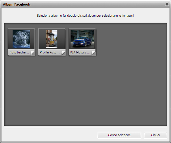 Finestra Album di Facebook