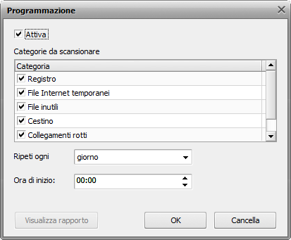 Finestra Programmazione