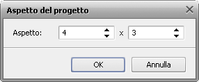 Finestra Aspetto del progetto