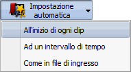 Impostazione dei capitoli automatica